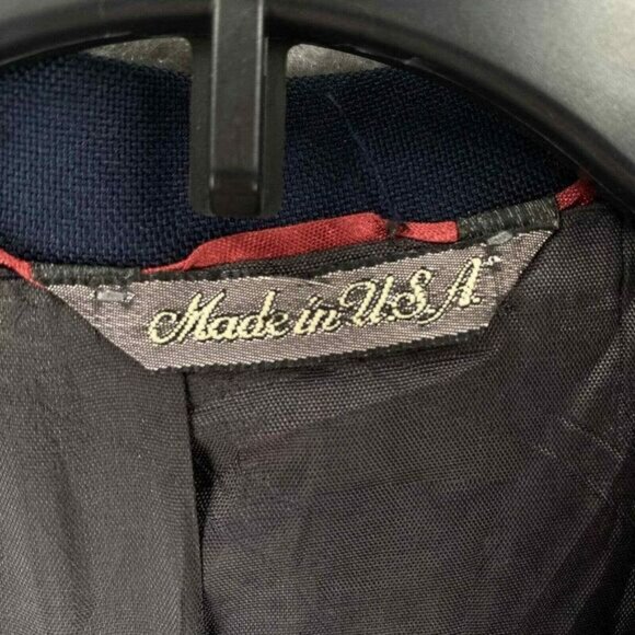 Vintage Levi Strauss Blazer Jacket Mens Sz 44R USA Made Blue Gold Buttons - Picture 10 of 16